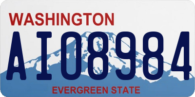 WA license plate AIO8984