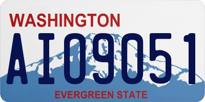 WA license plate AIO9051