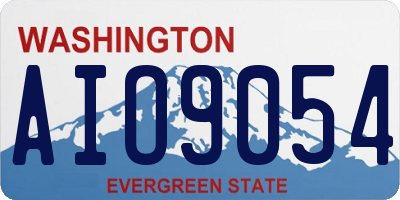 WA license plate AIO9054