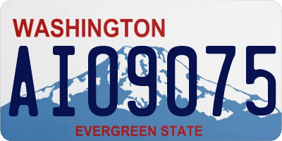 WA license plate AIO9075