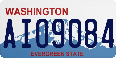 WA license plate AIO9084