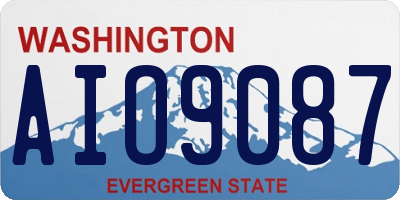 WA license plate AIO9087