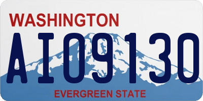 WA license plate AIO9130