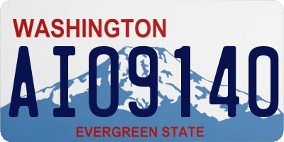 WA license plate AIO9140