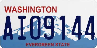 WA license plate AIO9144