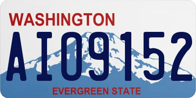 WA license plate AIO9152