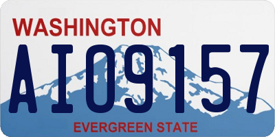 WA license plate AIO9157