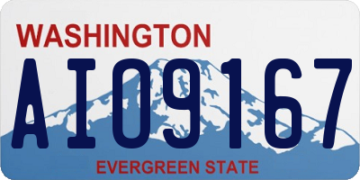 WA license plate AIO9167