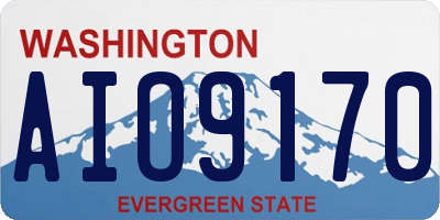 WA license plate AIO9170