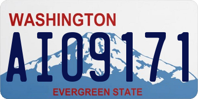 WA license plate AIO9171