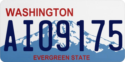 WA license plate AIO9175