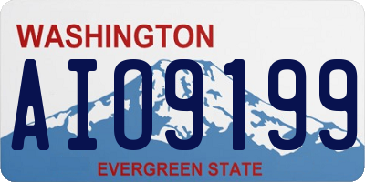 WA license plate AIO9199