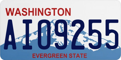 WA license plate AIO9255
