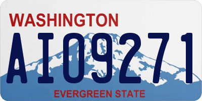 WA license plate AIO9271