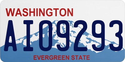 WA license plate AIO9293