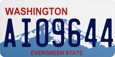 WA license plate AIO9644