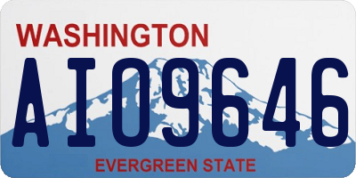 WA license plate AIO9646