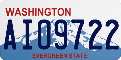 WA license plate AIO9722