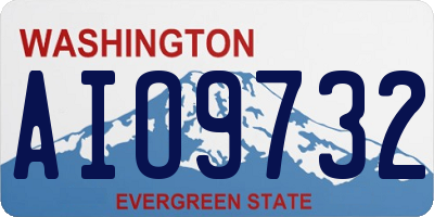 WA license plate AIO9732