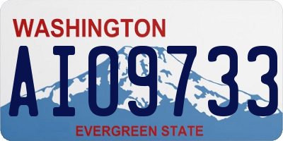 WA license plate AIO9733