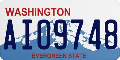WA license plate AIO9748