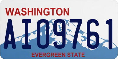 WA license plate AIO9761