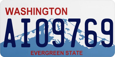 WA license plate AIO9769