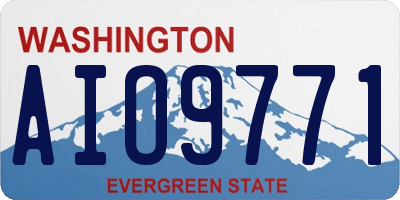 WA license plate AIO9771