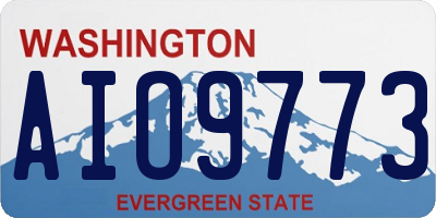 WA license plate AIO9773