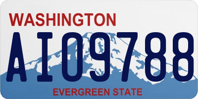 WA license plate AIO9788