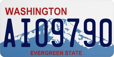 WA license plate AIO9790