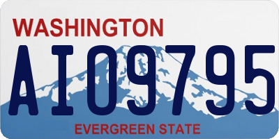 WA license plate AIO9795