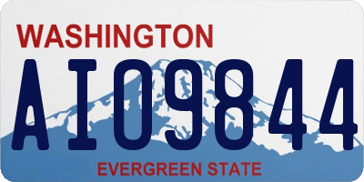 WA license plate AIO9844