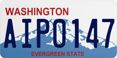 WA license plate AIP0147