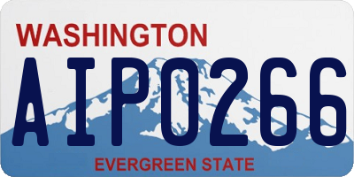 WA license plate AIP0266