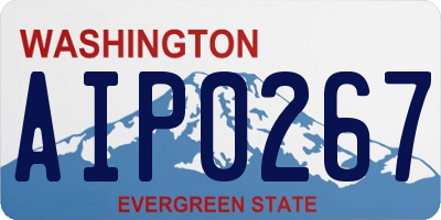 WA license plate AIP0267