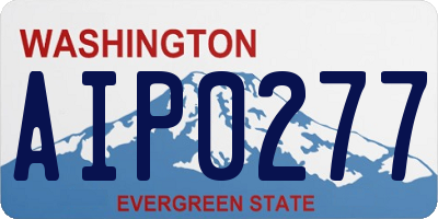WA license plate AIP0277