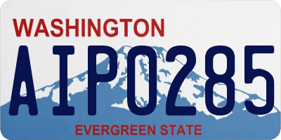 WA license plate AIP0285