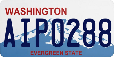 WA license plate AIP0288