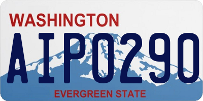 WA license plate AIP0290