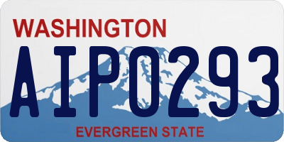 WA license plate AIP0293