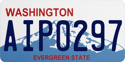WA license plate AIP0297