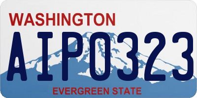 WA license plate AIP0323