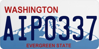 WA license plate AIP0337