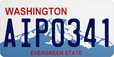WA license plate AIP0341