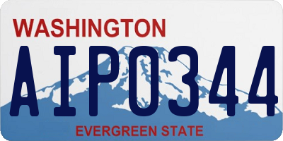 WA license plate AIP0344