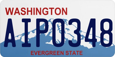 WA license plate AIP0348