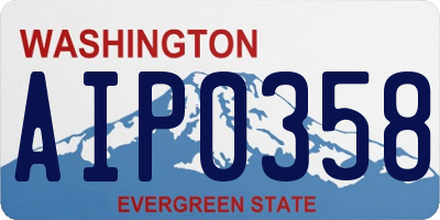 WA license plate AIP0358