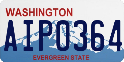 WA license plate AIP0364