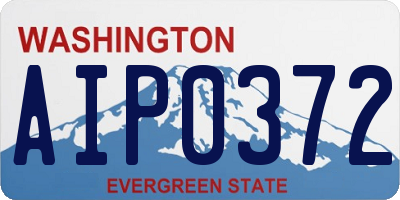 WA license plate AIP0372